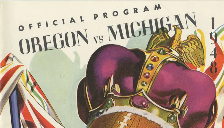 bhl-football-programs-oregon-vs-michigan-1948