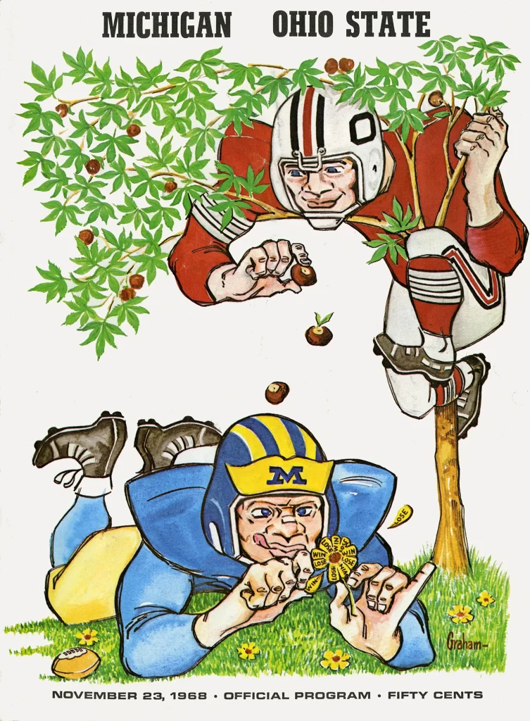 Football game-day program for U-M vs. OSU