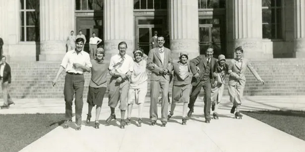 bhl-roller-skating-craze-u-m-in-front-of-angell-hall-30-april-1927